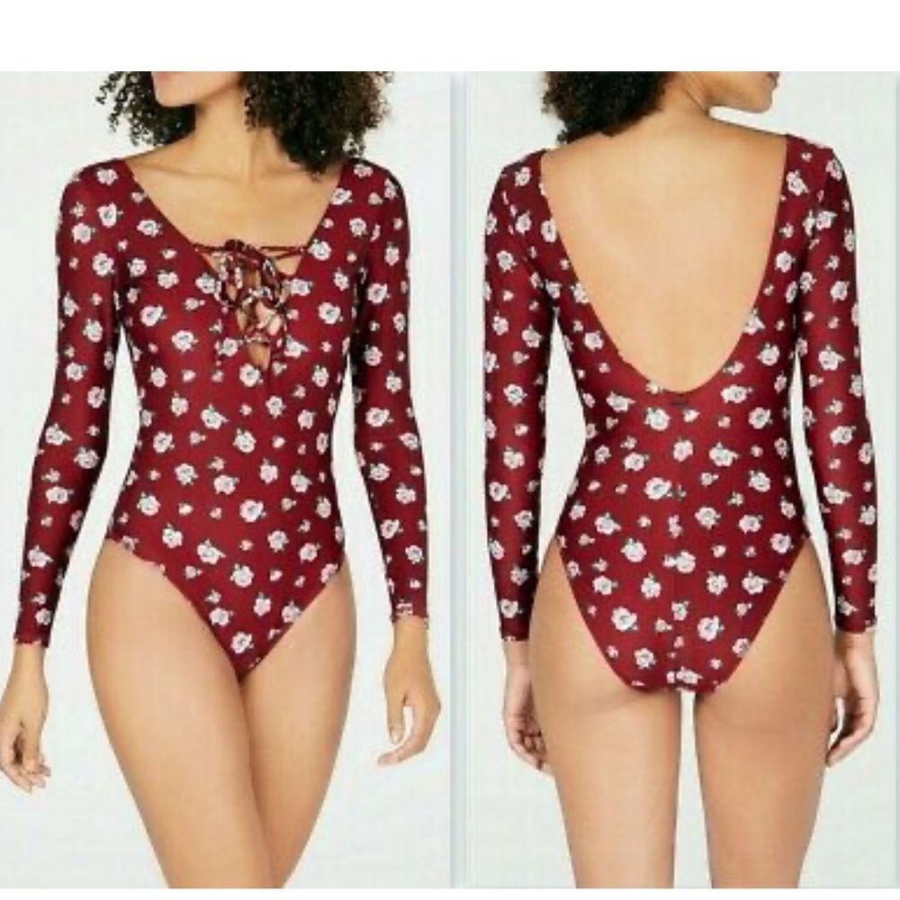 NWT VOLCOM Long Sleeve Bodysuit/Swim